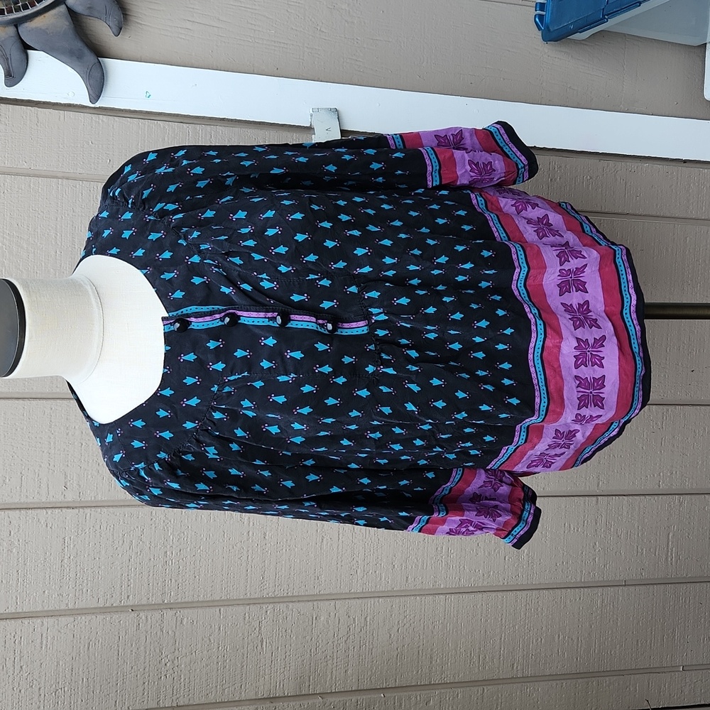 Anna Sui Silk Blouse Size 8